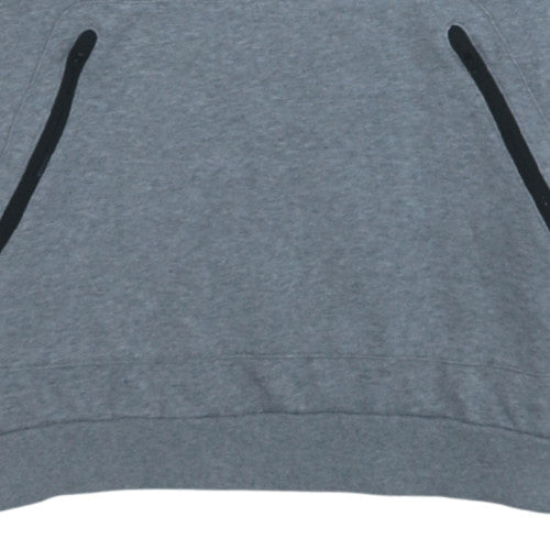 adidas Men's Grey Crew Neck Pullover Sweatshirt L Sports Style