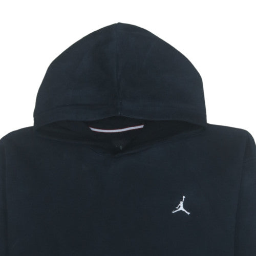 Jordan Men's Black Pullover Hoodie Size L Fleece Logo Sportswear