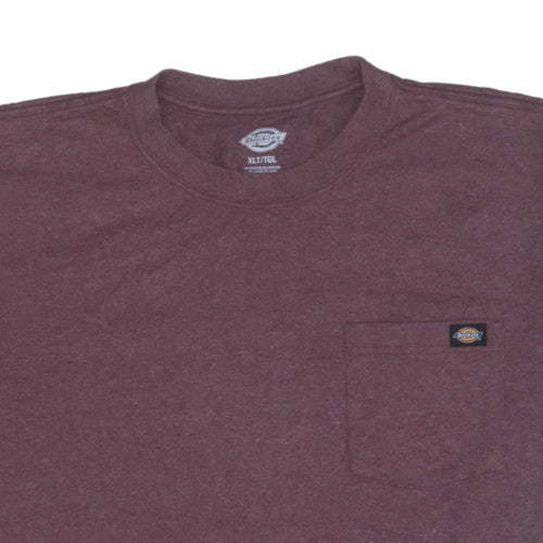 Dickies Men's Burgundy XLT Crew Neck Pocket T-Shirt Classic Fit