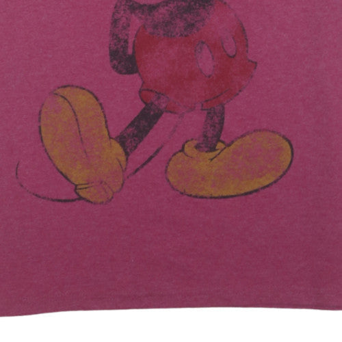 Additional view of Disney Women’s Pink Mickey Mouse Ringer T-Shirt XL