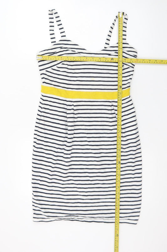 Boden Women's Multicoloured Striped Tank Dress Size 10