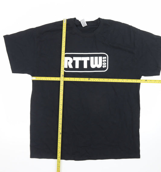Gildan Men's Black RTTW 2022 Heavy Cotton T-Shirt XL