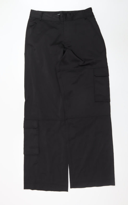 Zara Men's Black Cargo Trousers Size S Regular Fit