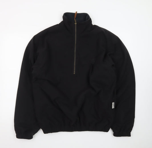 PaGANICA Men's Black M 1/4 Zip Softshell Jacket