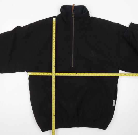 PaGANICA Men's Black M 1/4 Zip Softshell Jacket