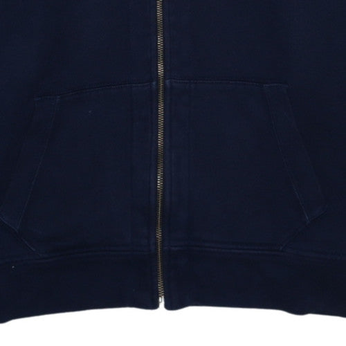 Additional view of Ralph Lauren Teens Navy Blue Full Zip Hoodie, size 7, Cotton Blend