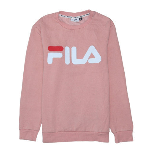 Additional front view of Fila Classics Women's Pink Crew Neck Pullover Sweatshirt XS