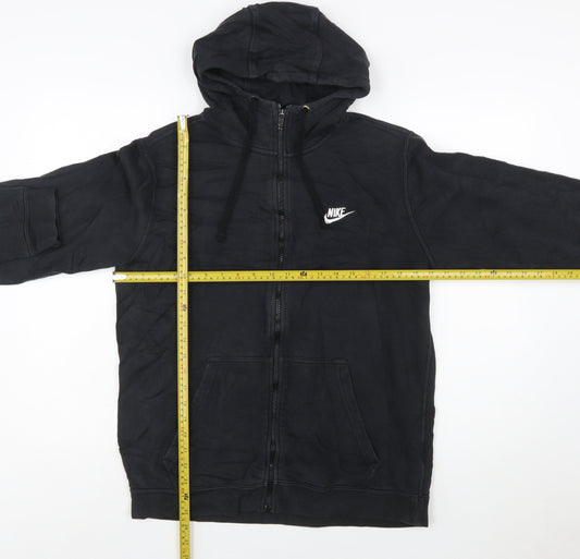 Nike Men's Black Full Zip Hoodie Sweatshirt Size M