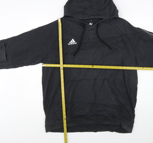 Adidas Men’s Black XL Pullover Hoodie Sports Logo Sweatshirt