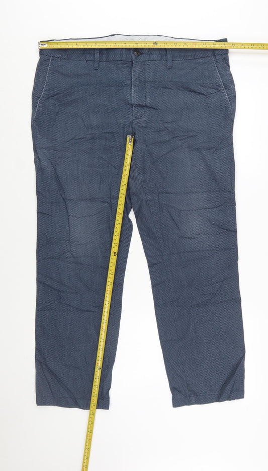 Tommy Hilfiger Men's Blue Chino Trousers 38x34 Regular Fit