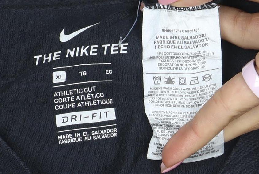 Nike Men's Black Dri-FIT Athletic Short Sleeve T-Shirt XL
