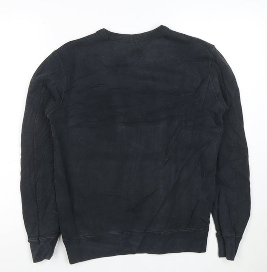 CP Company Women’s Black Cotton Crew Neck Pullover Sweatshirt Size M