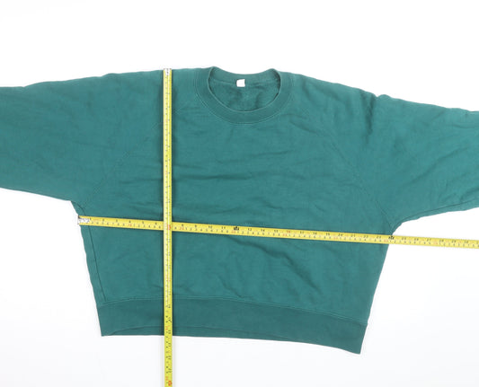 UNIQLO Men's Green XL Crew Neck Pullover Sweatshirt