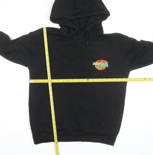 Space Jam Men's Black Pullover Hoodie M Bugs Bunny Graphic Fleece