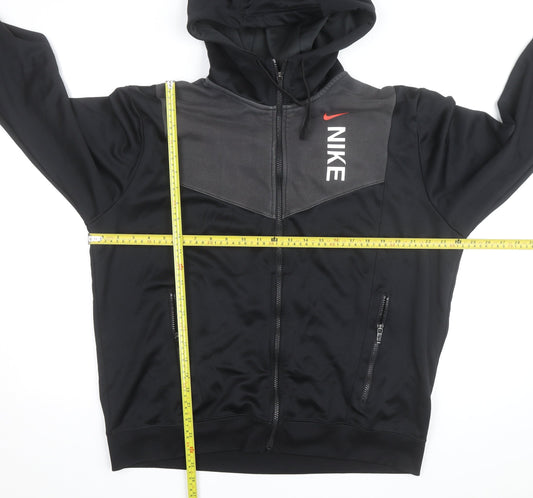 Nike Men's Black Full Zip Sports Hoodie Size L