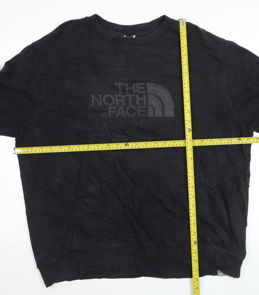 The North Face Men's Black XL Crew Neck Cotton Sweatshirt