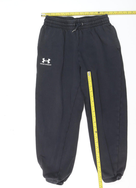Under Armour Men's Black M Jogger Sweatpants Elastic Waist Activewear