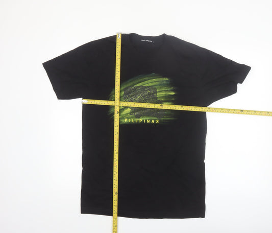 Obra Ni Juan Men’s Black Pilipinas Graphic T-Shirt Size L