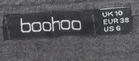 Boohoo Women’s Grey Midi Bodycon Sleeveless Dress Size 10