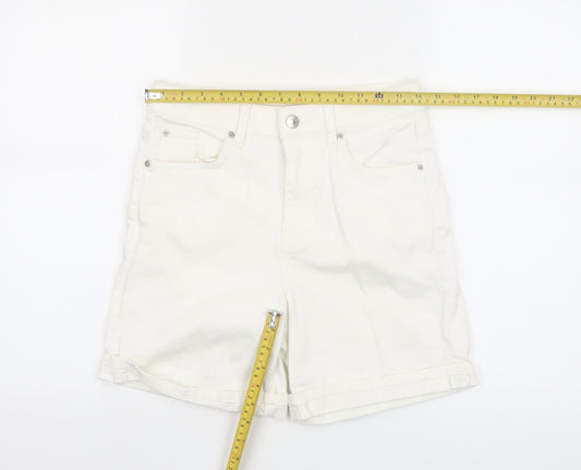 Marks and Spencer Women’s Ivory Size 6 Boyfriend Shorts