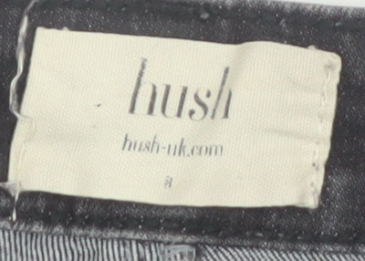 Hush Women's Grey Skinny Jeans Size 8 Slim Fit Stretch Denim