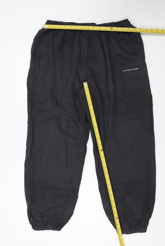 Umbro Men’s Black XL Sweatpants Casual Elastic Waist Trousers