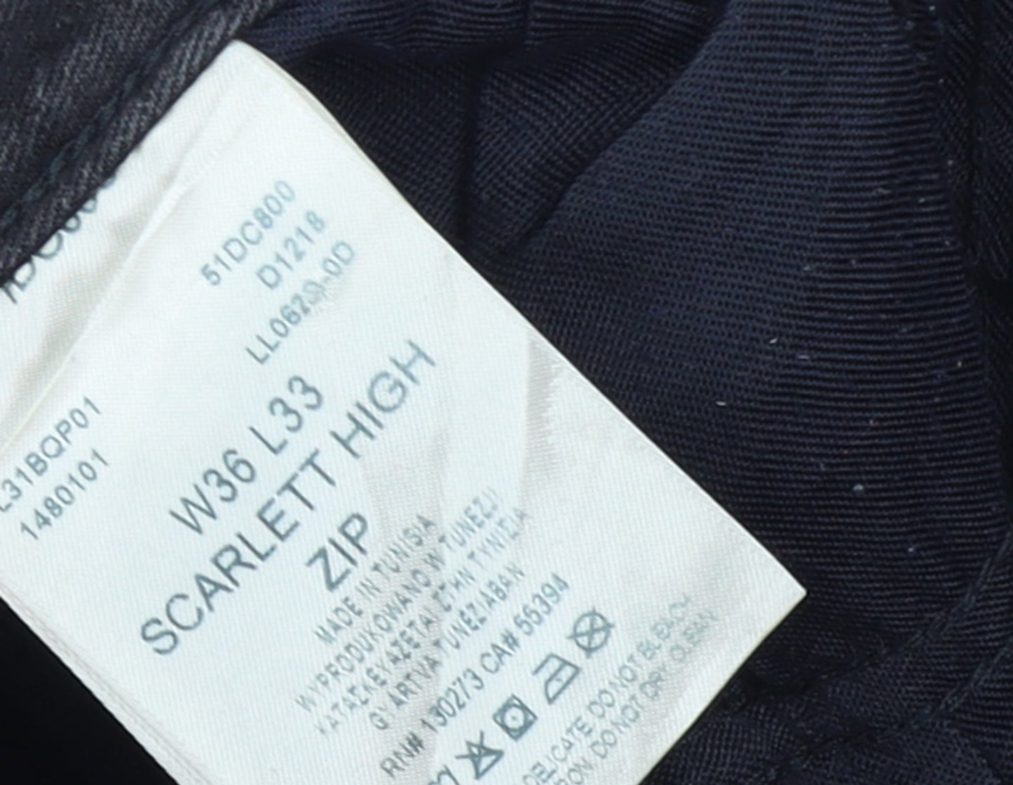 Lee Womens Black Scarlett High Zip Skinny Jeans Size 20