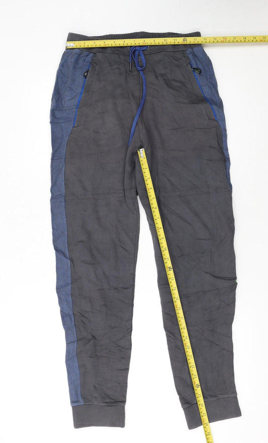 Hugo Boss Men's Black Jogger Trousers Size S Elastic Waist