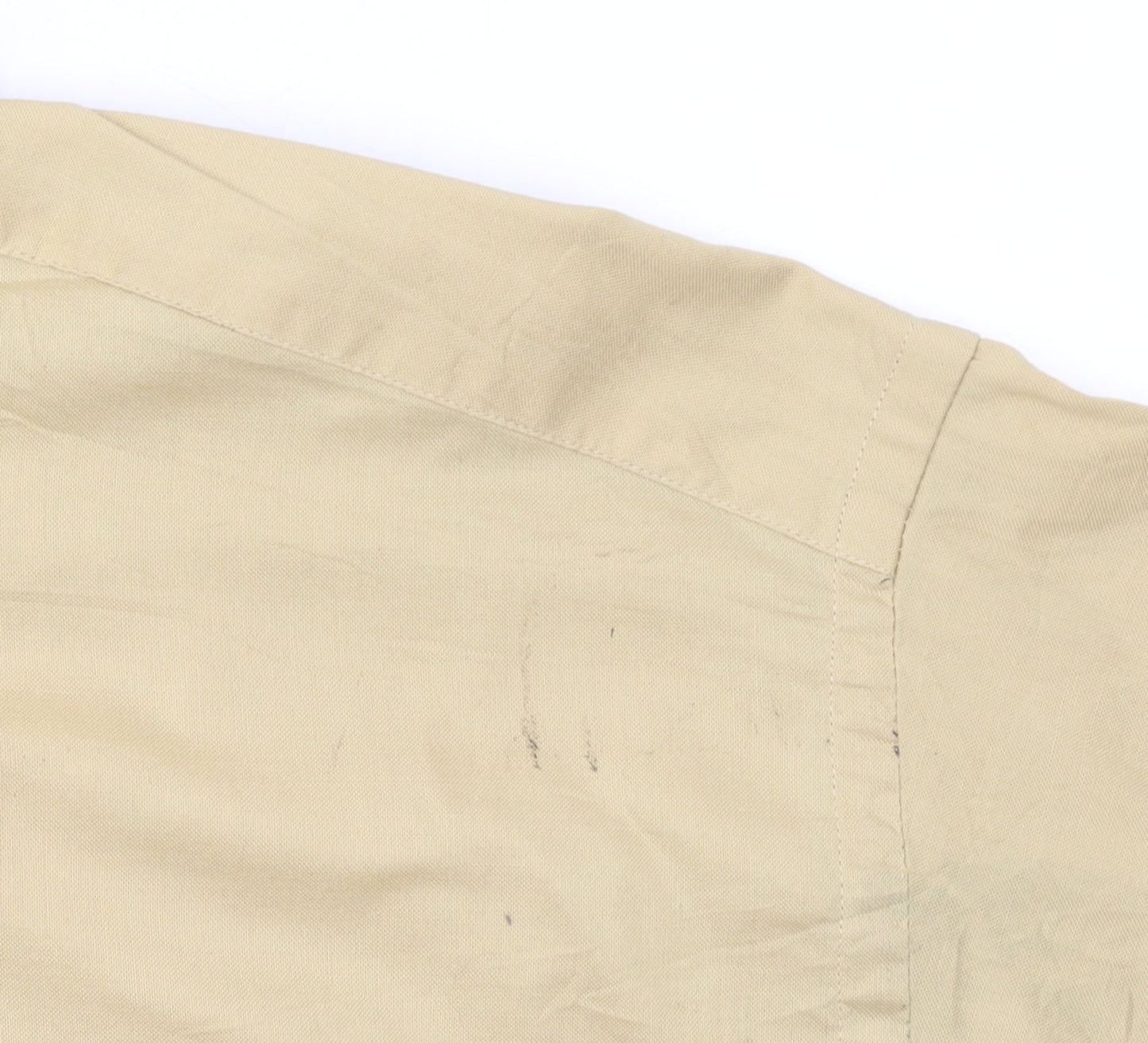 Barbour Men Beige Long Sleeve Cotton Button-Up Shirt L