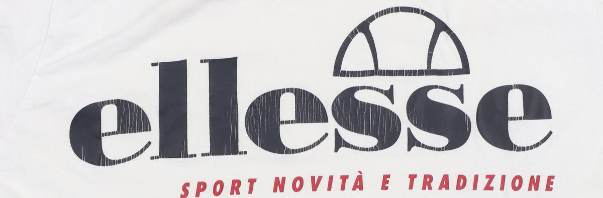 Additional view of Ellesse Men's Beige Retro Graphic Print Short Sleeve T-Shirt, size S