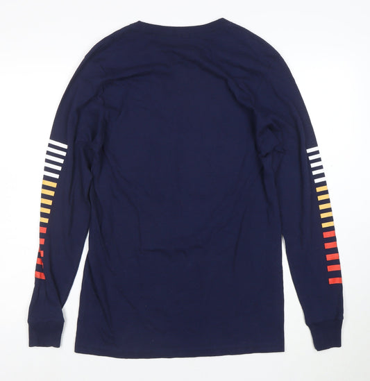 Urban Pipeline Men's Navy California Long Sleeve Graphic T-Shirt Size S