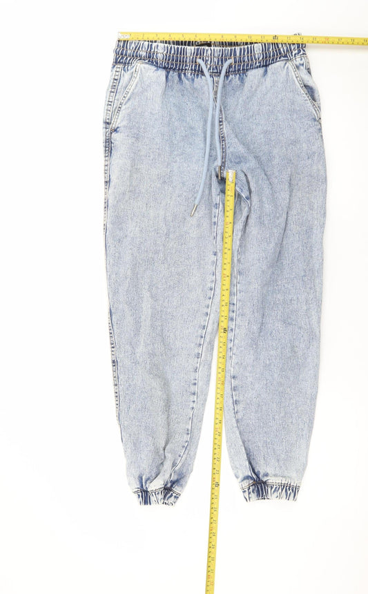 Tu Women's Blue Tapered Relaxed Fit Light Wash Jeans Size 10