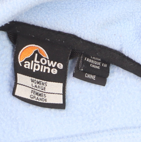 Lowe Alpine Women’s Blue Full Zip Fleece Jacket Size L Outdoor Wear