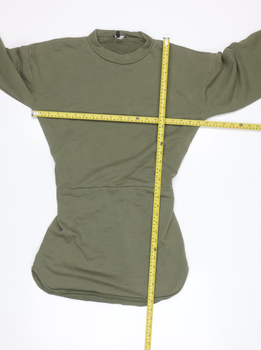 Noughts & Kisses Womens Khaki Long Sleeve Tunic Sweatshirt Size S