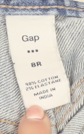 Gap Women’s Blue Denim Bermuda Shorts Size 8R Cotton Stretch