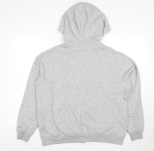 H&M Divided Women’s Grey Full Zip Hoodie M Cotton Blend