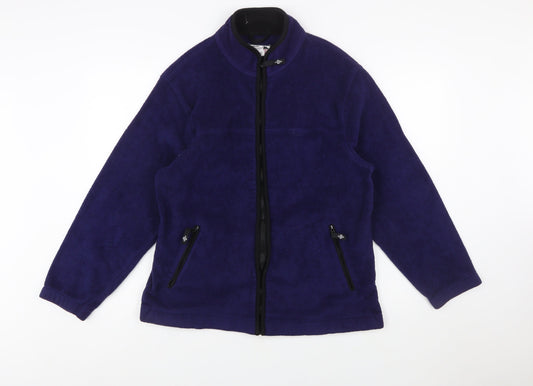 Alpine Tek Men's Blue Fleece Full Zip Outdoor Jacket Size L