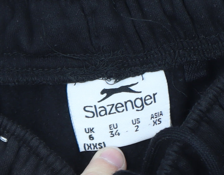 Slazenger Men's Black 2XS Regular Fit Fleece Sweatpants
