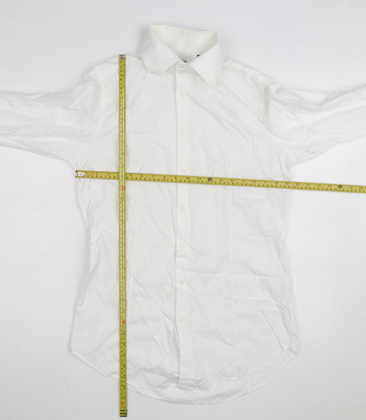 Willman Men's White 42 Regular Fit Long Sleeve Cotton Dress Shirt