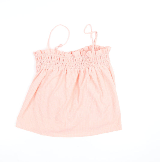 ASOS DESIGN Women’s Pink Camisole Top Size 8 Sleeveless Ruffle Style