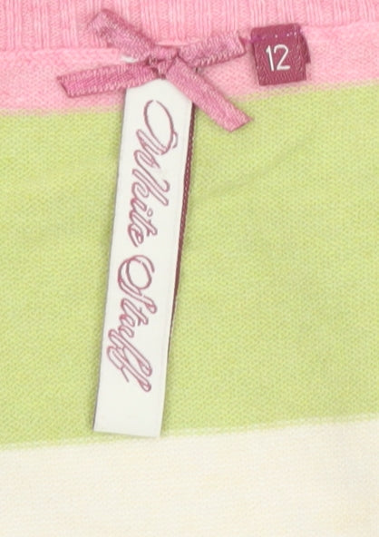 White Stuff Women's Multicoloured Striped Tank Top Size 12 Cotton Blend