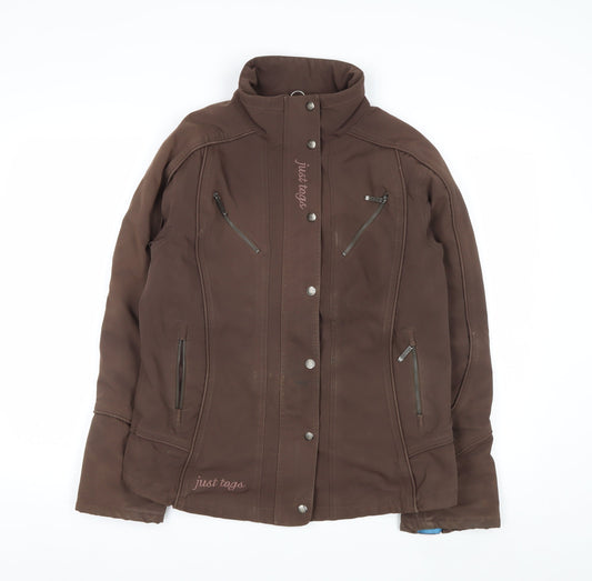 Just Togs Womens Brown Softshell Equestrian Jacket Size 12