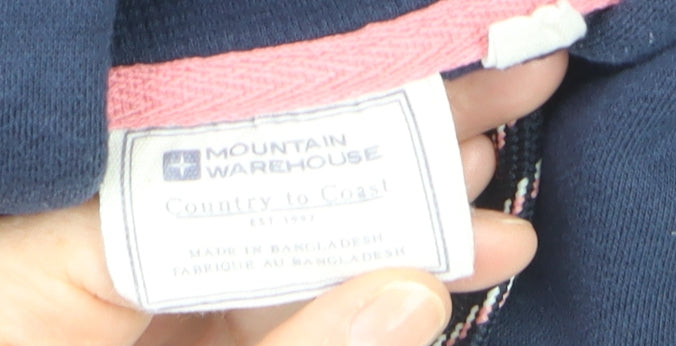 Mountain Warehouse Women's Navy Pullover Hoodie Size 22 Feather Print
