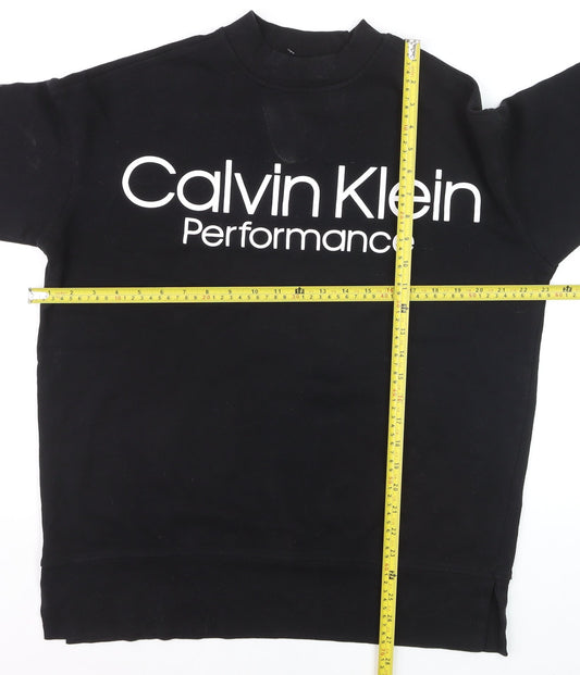 Calvin Klein Performance Men's Black M Crew Neck Pullover Sweatshirt