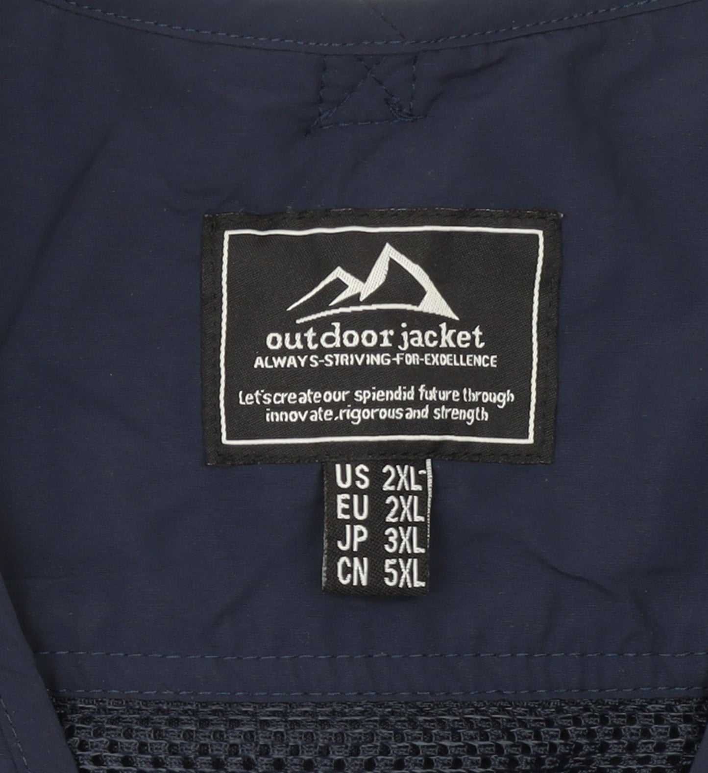 Outdoor Jacket Men's Blue 2XL Multi Pocket Lightweight Hiking Waistcoat