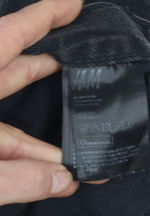 H&M Women Black Slim Skinny Jeans Size 14 Regular Fit Denim