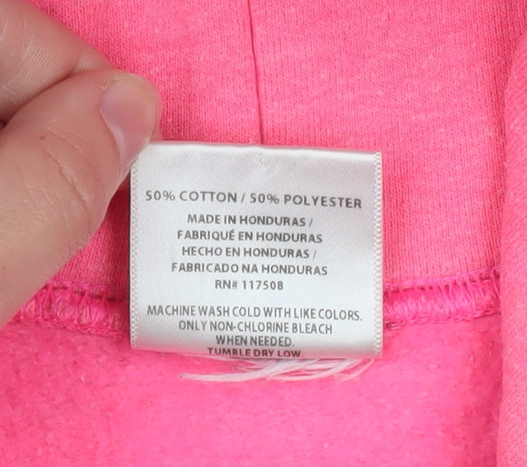 Additional view of Cartoon Network Powerpuff girls’ pink hoodie womens small pullover cotton mix