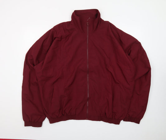 Planet Athletics Men's Red XL Lightweight Full Zip Sports Jacket