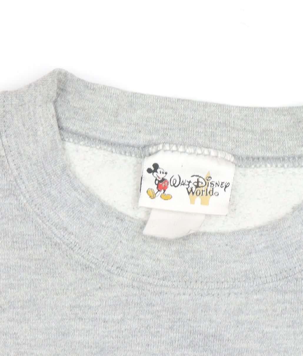 Disney Men Grey 2002 Winnie the Pooh Crew Neck Sweatshirt L
