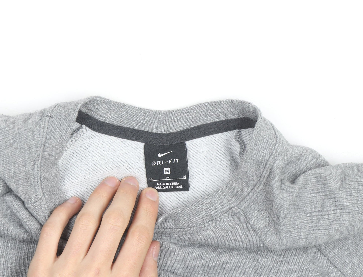 Nike Women’s Grey Dri-FIT Pullover Sweatshirt Medium